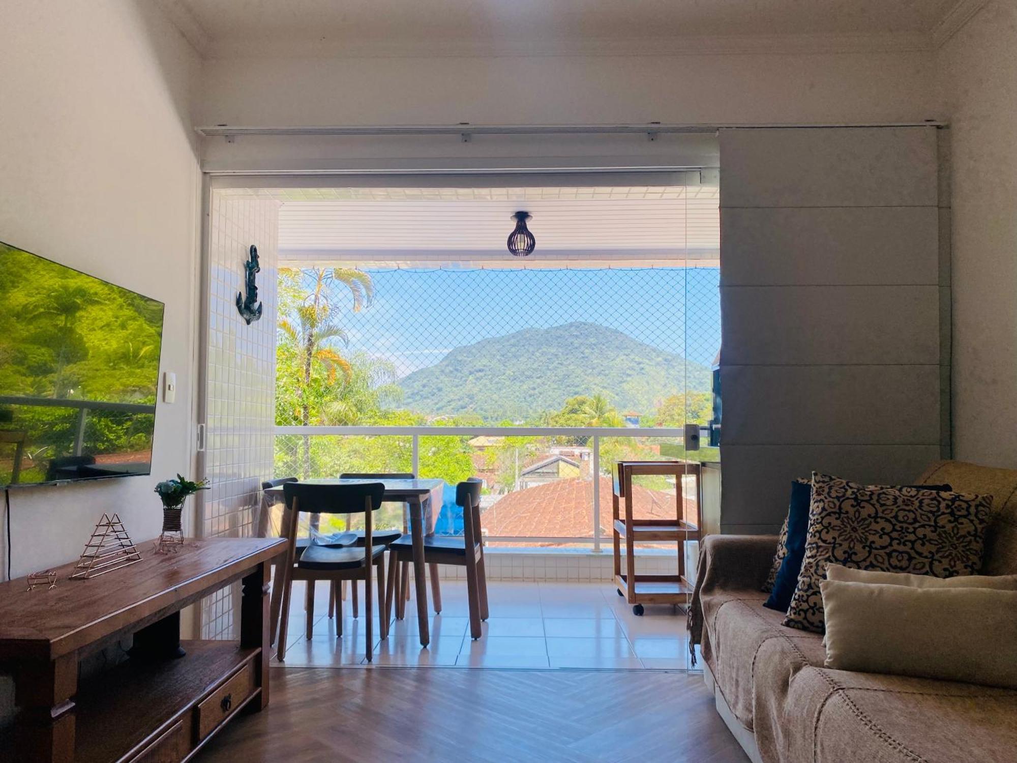 Apto Com Ar-Cond E Piscina A 100 M Praia Da Enseada Ubatuba Bagian luar foto