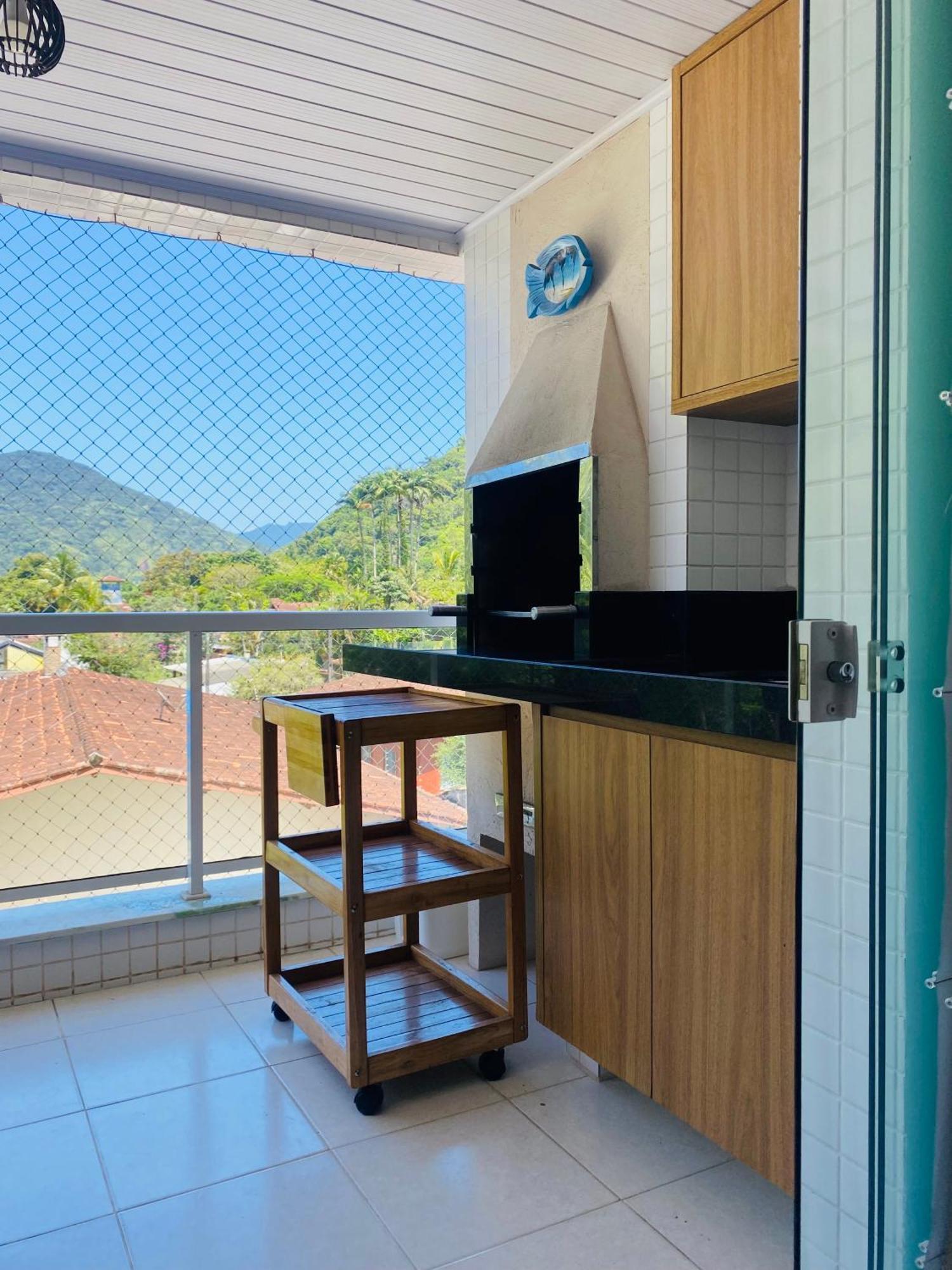 Apto Com Ar-Cond E Piscina A 100 M Praia Da Enseada Ubatuba Bagian luar foto