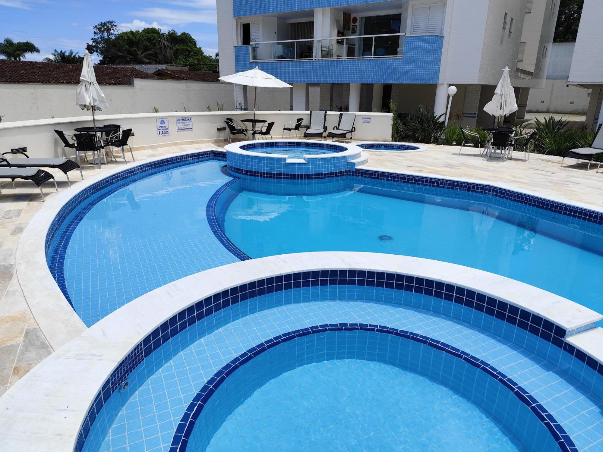 Apto Com Ar-Cond E Piscina A 100 M Praia Da Enseada Ubatuba Bagian luar foto